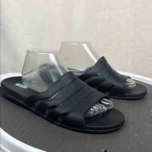 Okal Black Slide Sandals Mens Xlarge